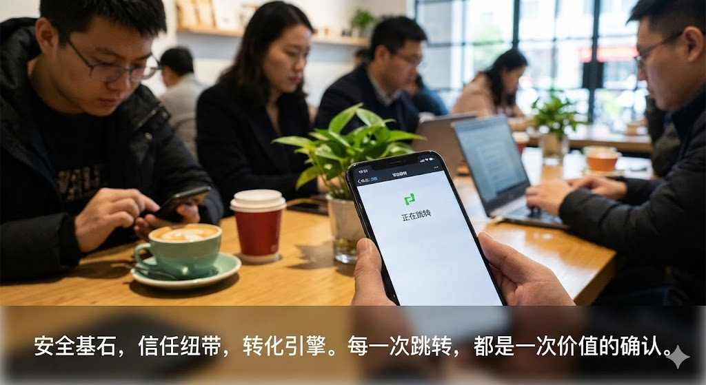 微信跳转中间页为什么必须存在?揭秘营销链接背后的信任机制