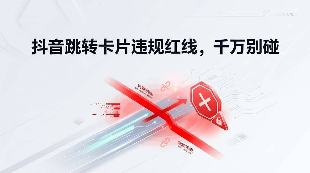 抖音跳转卡片违规红线,千万别碰