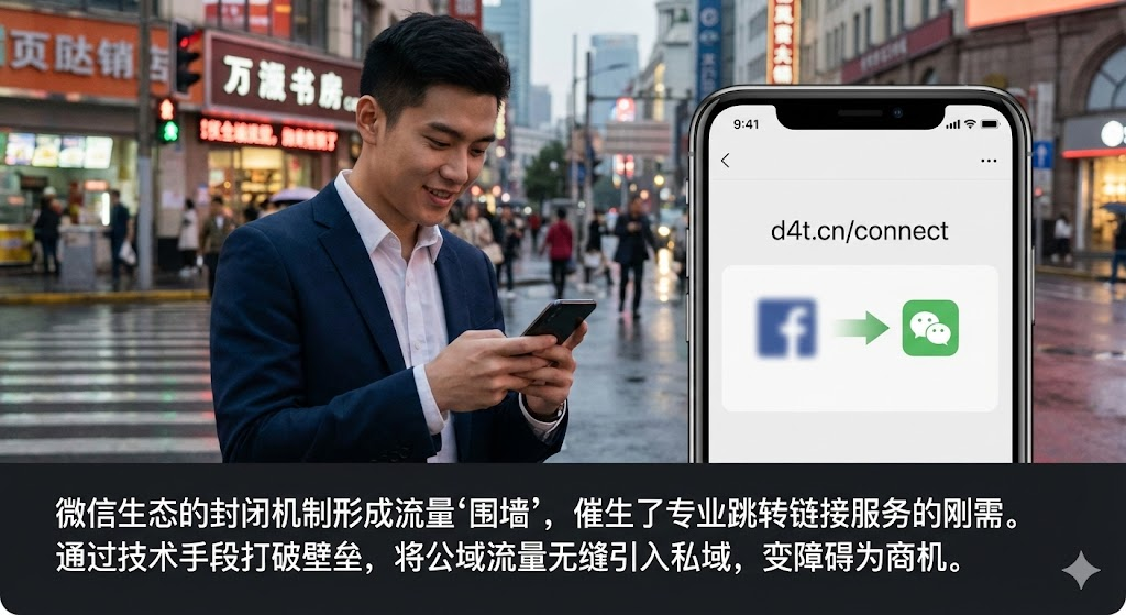 微信生态的“围墙花园“特性如何塑造了跳转链接行业的商业模式?流量封闭反而催生新赛道